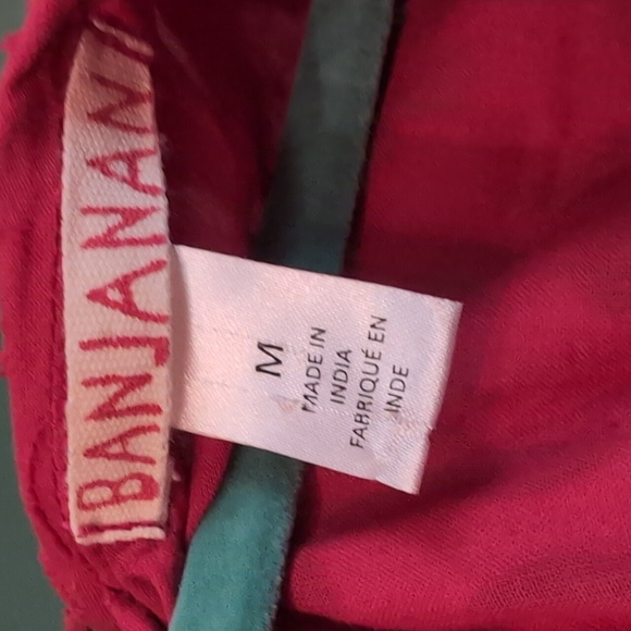 Anthropologie Red embroidered cotton blouse - Picture 7 of 7